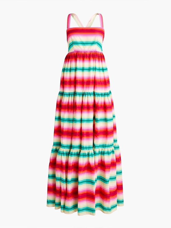 J. Crew Dresses & Skirts - J. Crew Multi Color Striped Maxi Sundress